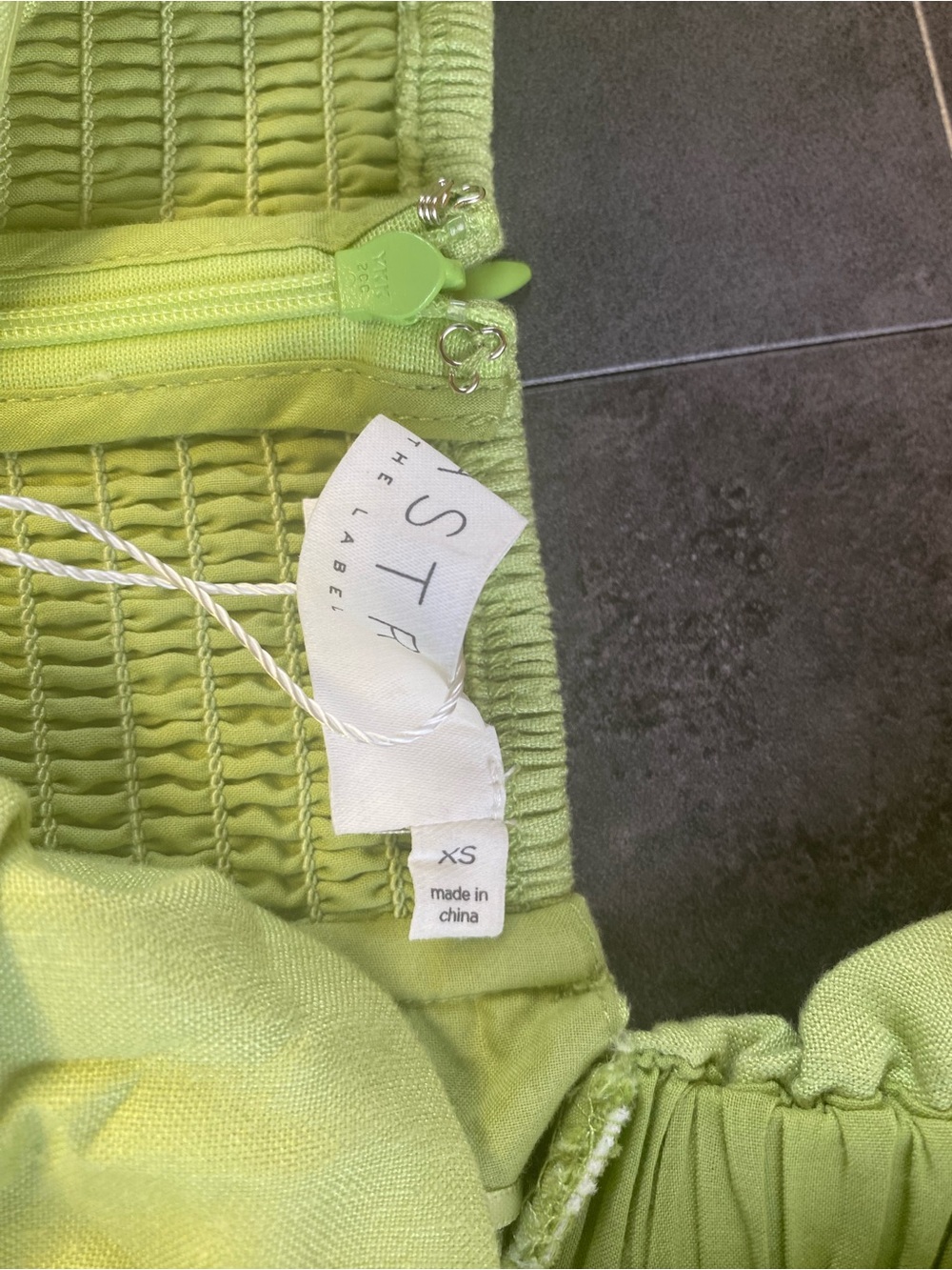 Astr Light Green Puff Sleeve Fit &‎ flare Lined Mini Dress size 4-NWT - Picture 9 of 12